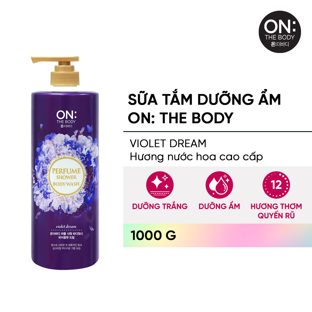 Sữa tắm dưỡng ẩm On: The Body hương nước hoa Violet Dream 1000g